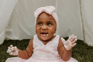 Family photographer Michigan cake smash