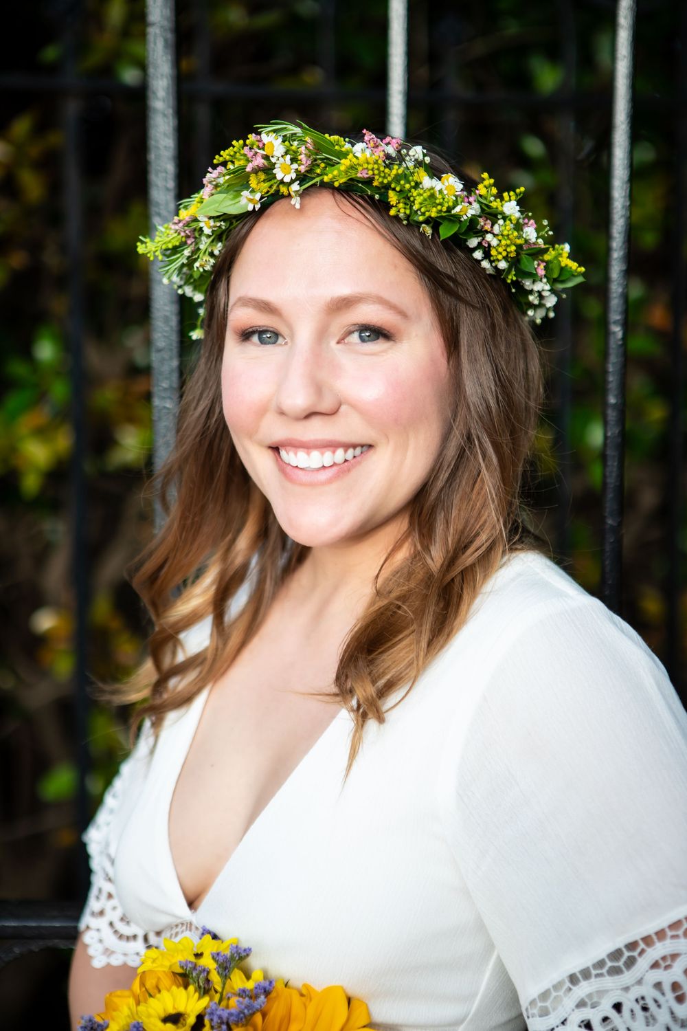 Bridal portrait at Columbia Canal and Riverfront Park in Columbia SC