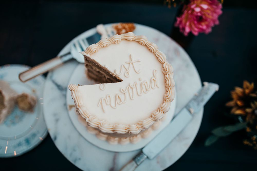 Wedding Cake by Kitsap County Wedding and Portrait Photographer