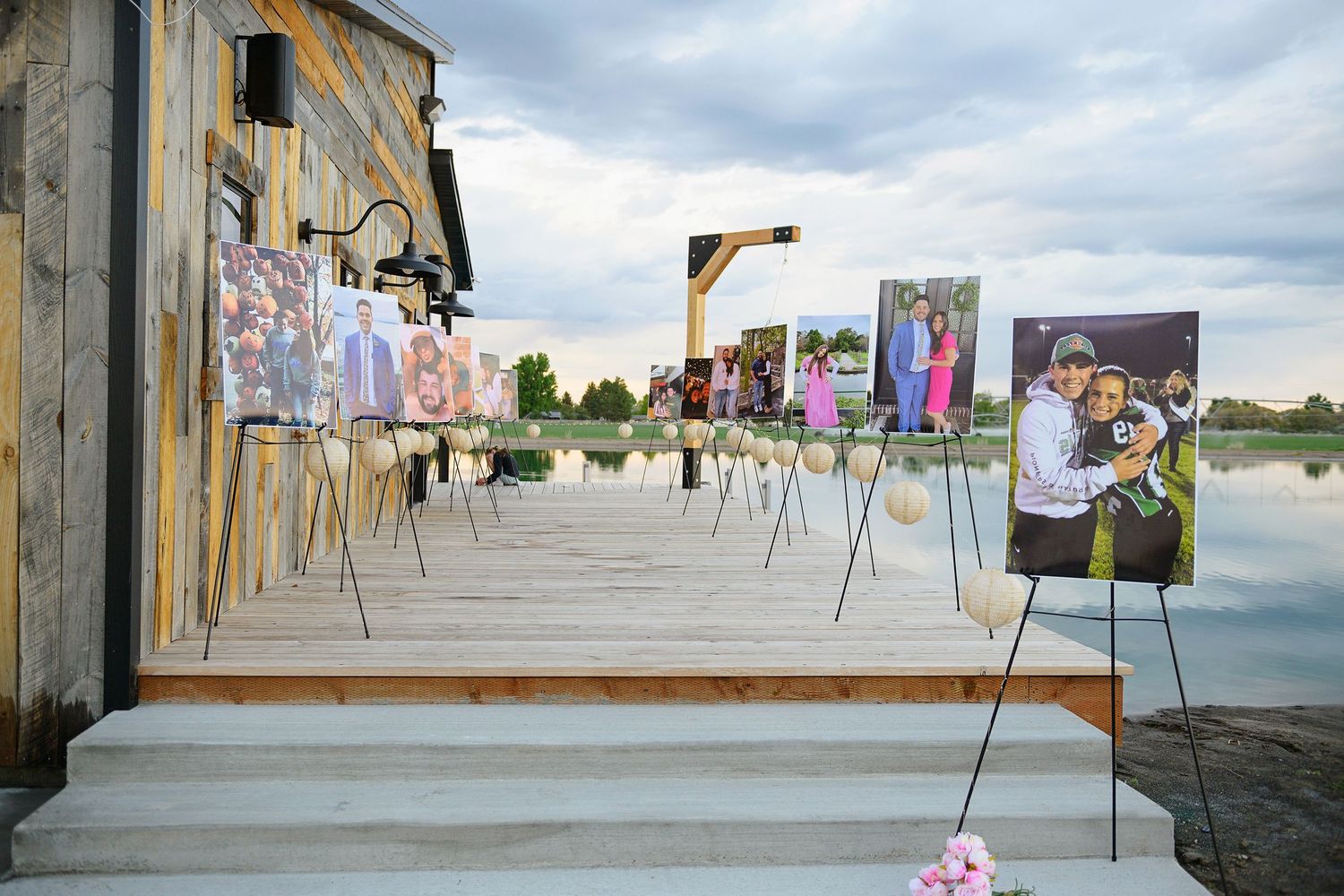 Idaho Falls professional wedding photographer wedding proposal on private late at sunset