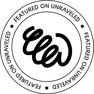 Unraveled Academy badge for featured photo. Whitney Popp