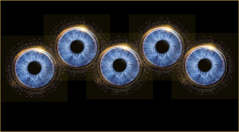 Close-up iris photography artwork captured by Nicola in Woodside, Glenrothes. Detailed macro image of a human eye showing unique natural pat