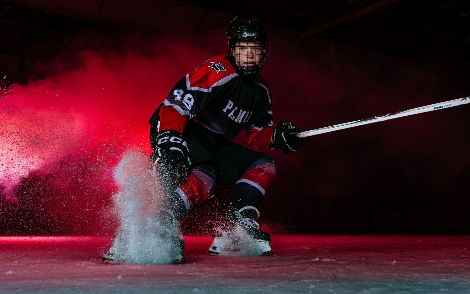 Carson Hummer, Palmyra Black Knights THF Hockey Media Day by Deanna Fox, SportsFox Photography based in Hershey, PA