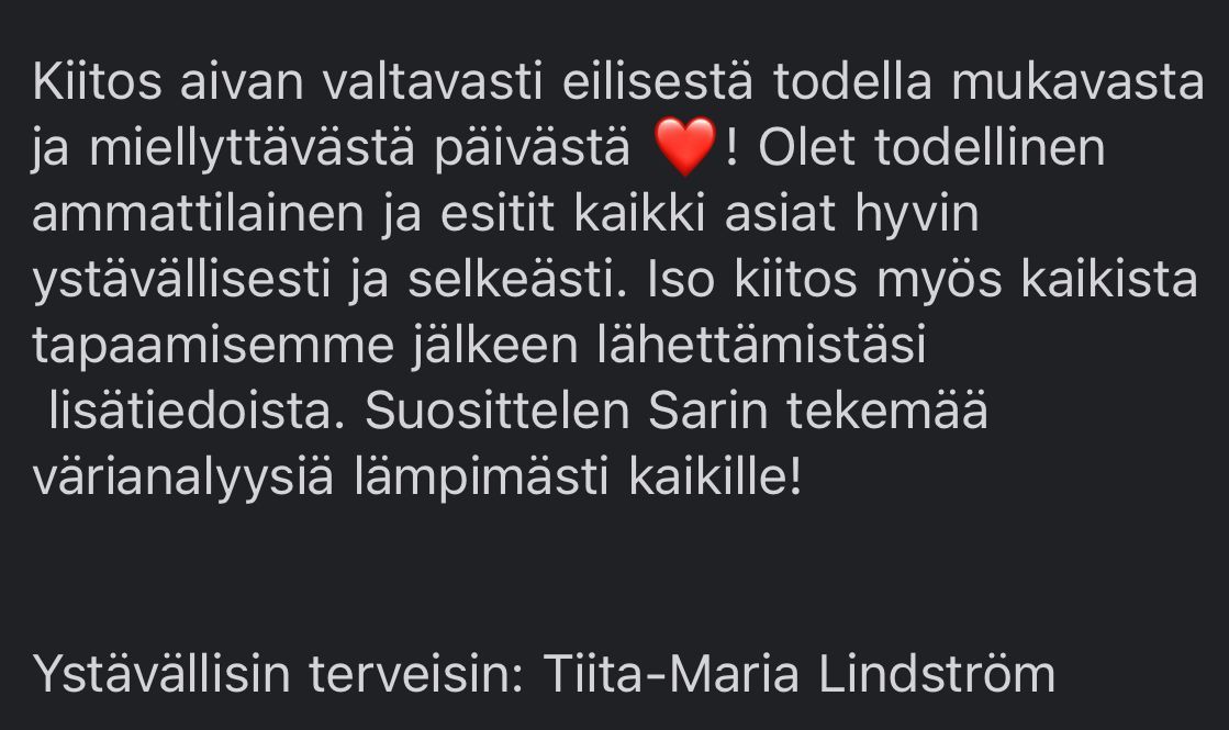 Paras Värianalyysi Helsinki
