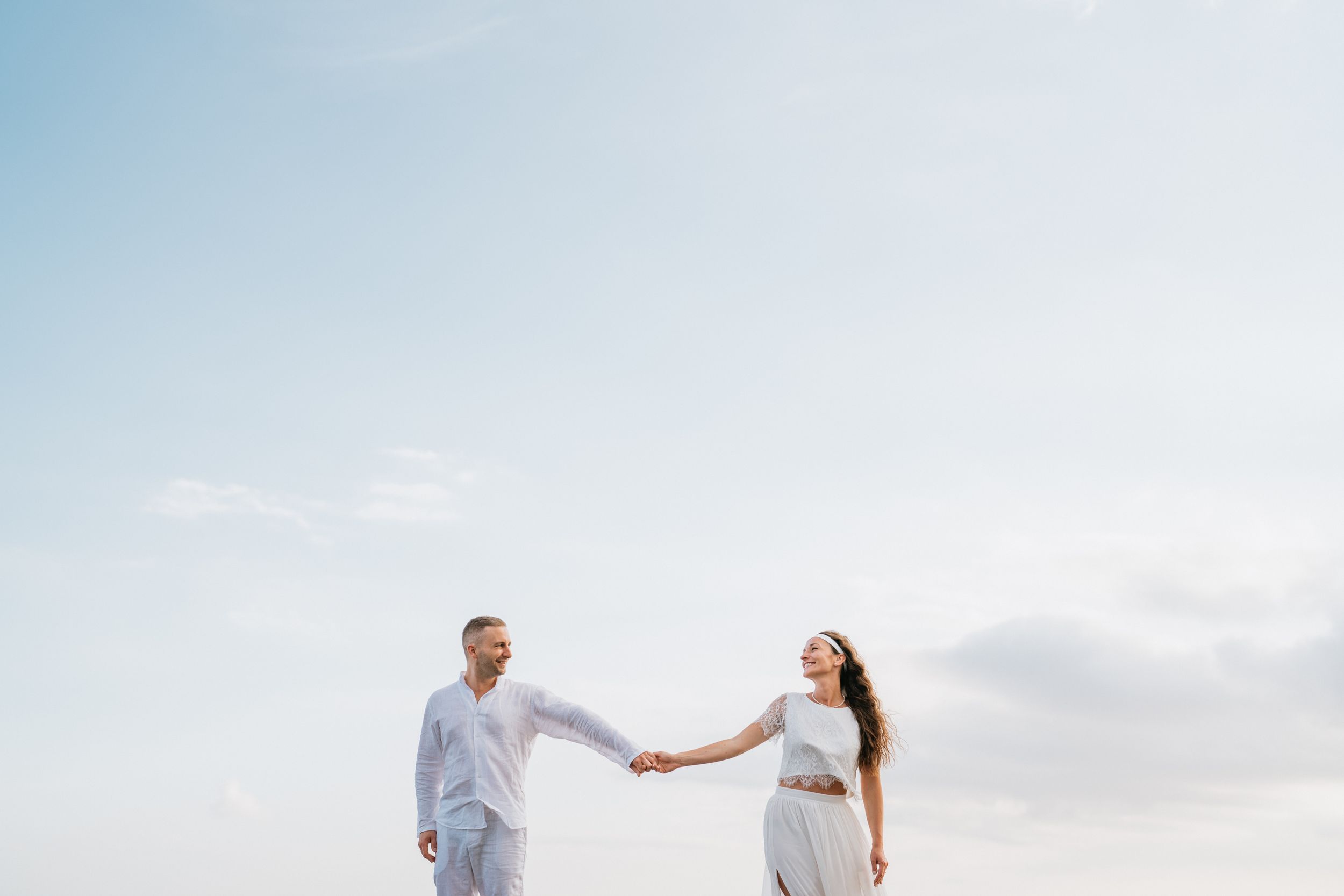 Professional prewedding photography services at Nyanyi Beach.