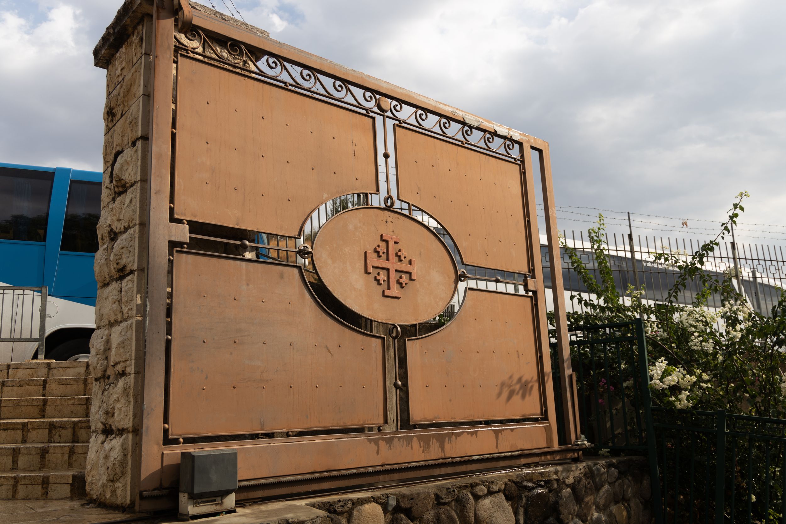 Photo of a site gate at a holy site location in Israel