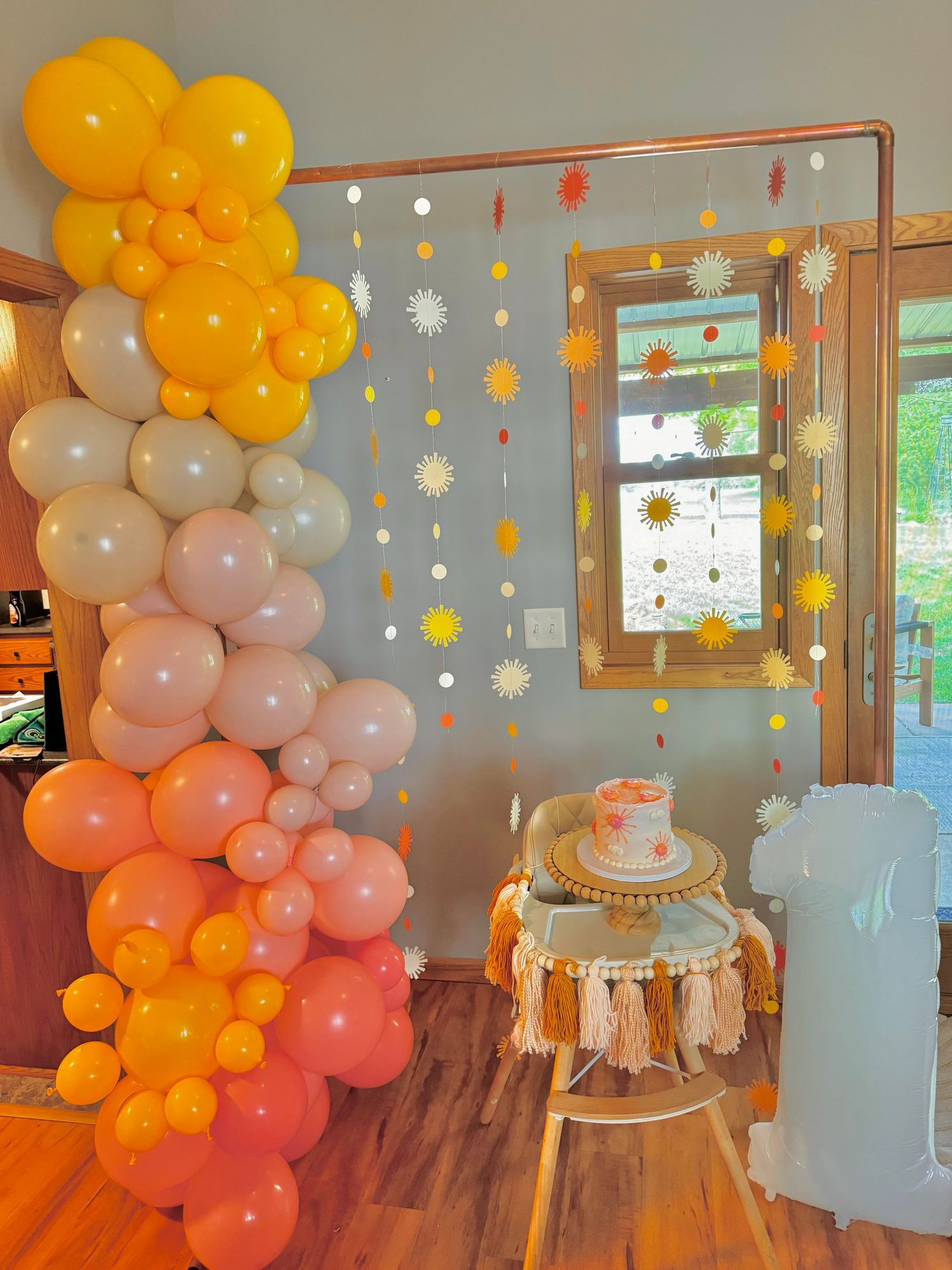 Copper arch for rent through Better Than Bliss Events.