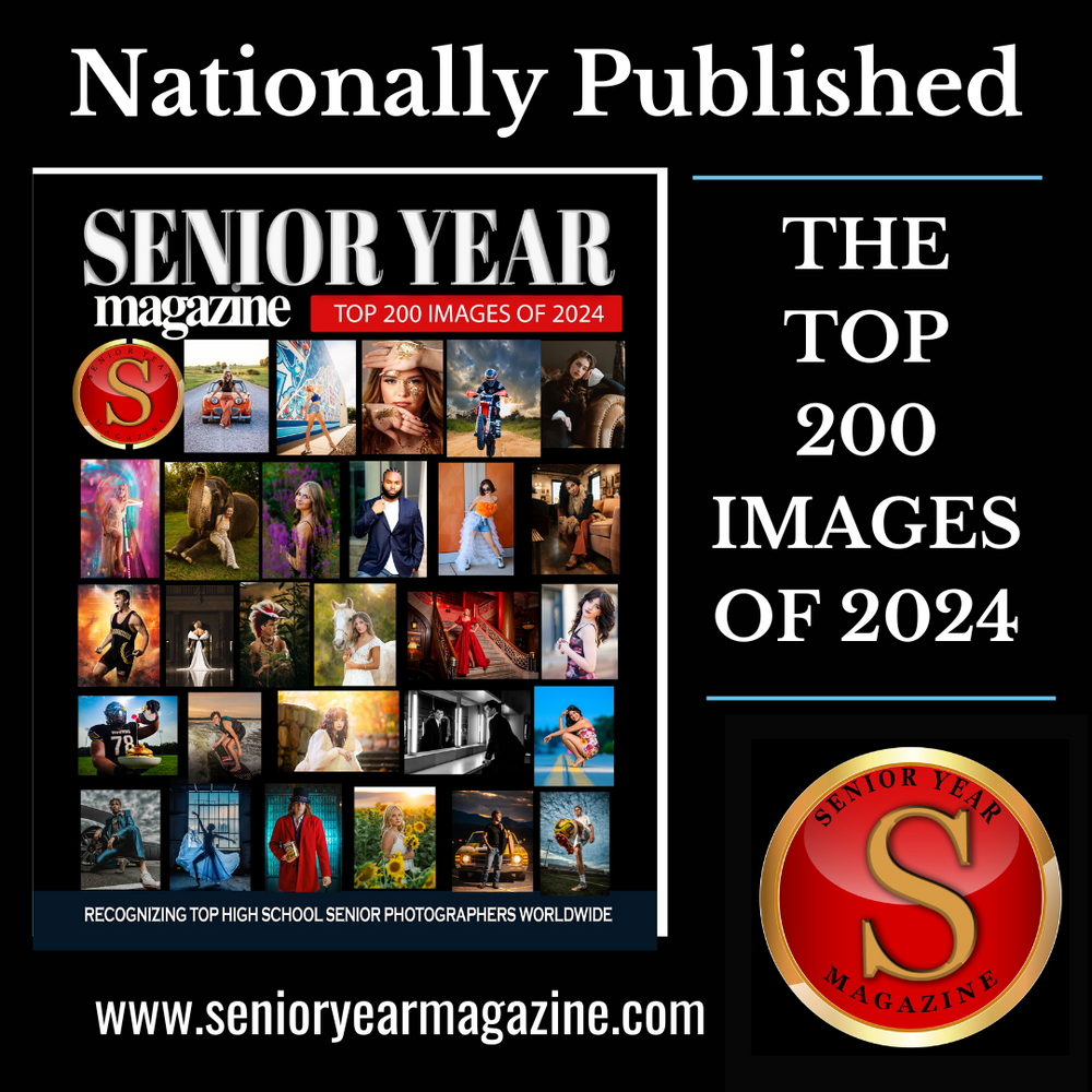Senior Year magazine cover showing a collage of photography images and "The Top 200 Images of 2024" text.