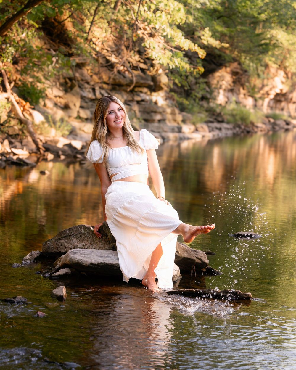 Kansas City senior portrait session setting by Jen Welker Photographer