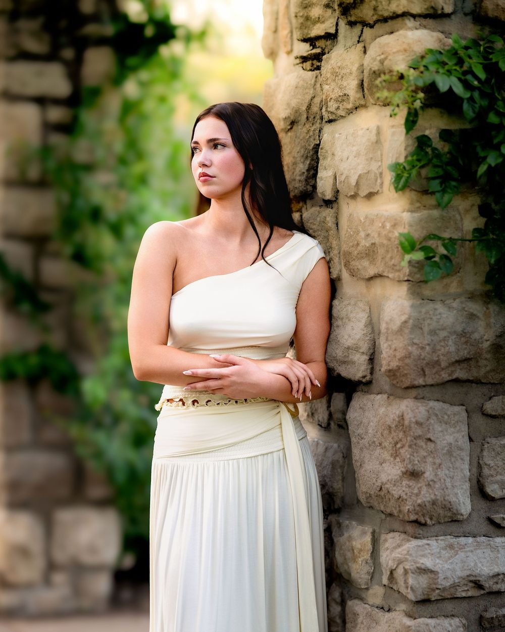 Kansas City senior portrait session setting by Jen Welker Photographer