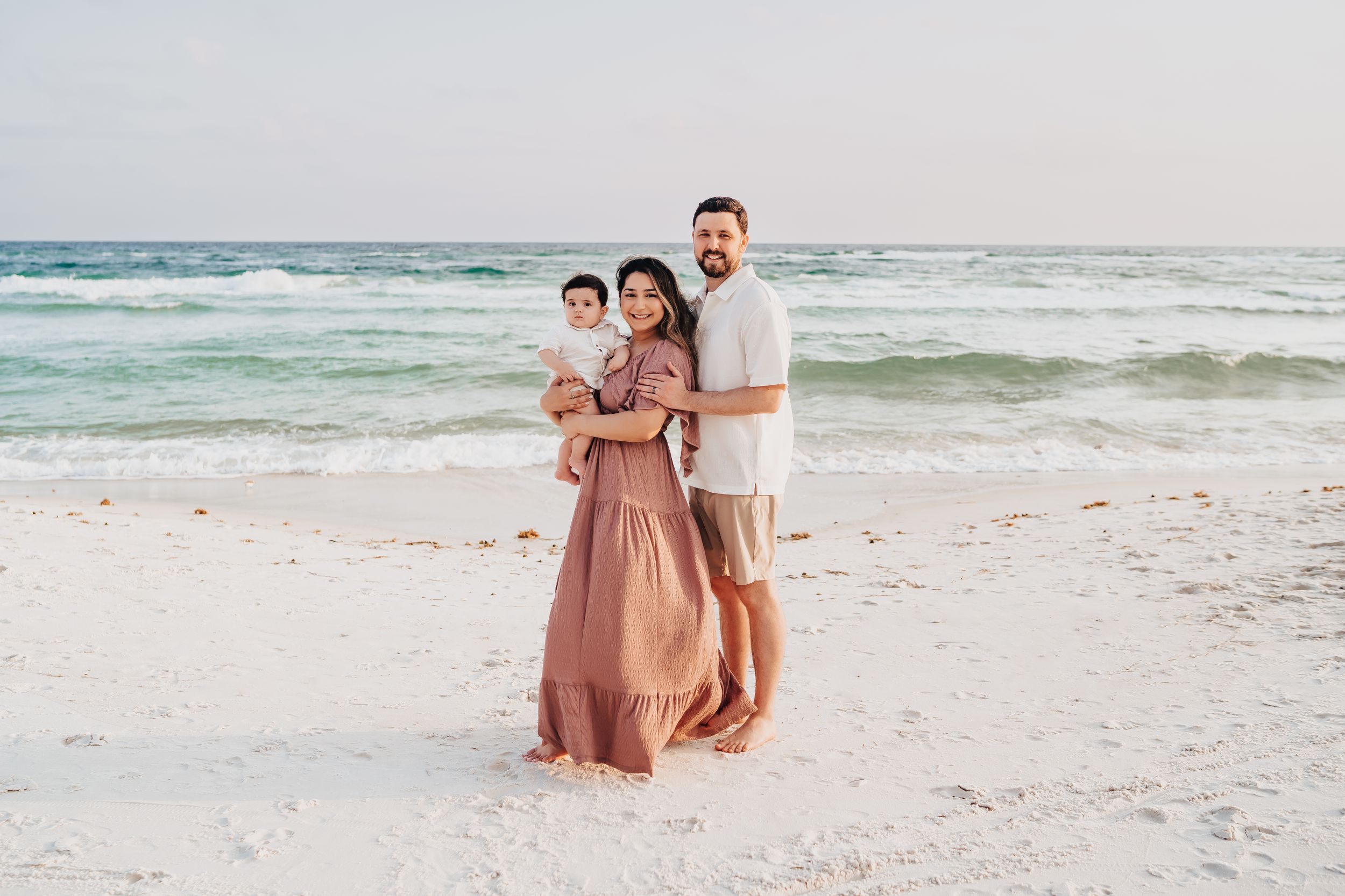 Family Sunset Beach Photo Session Seacrest Beach 30A Florida