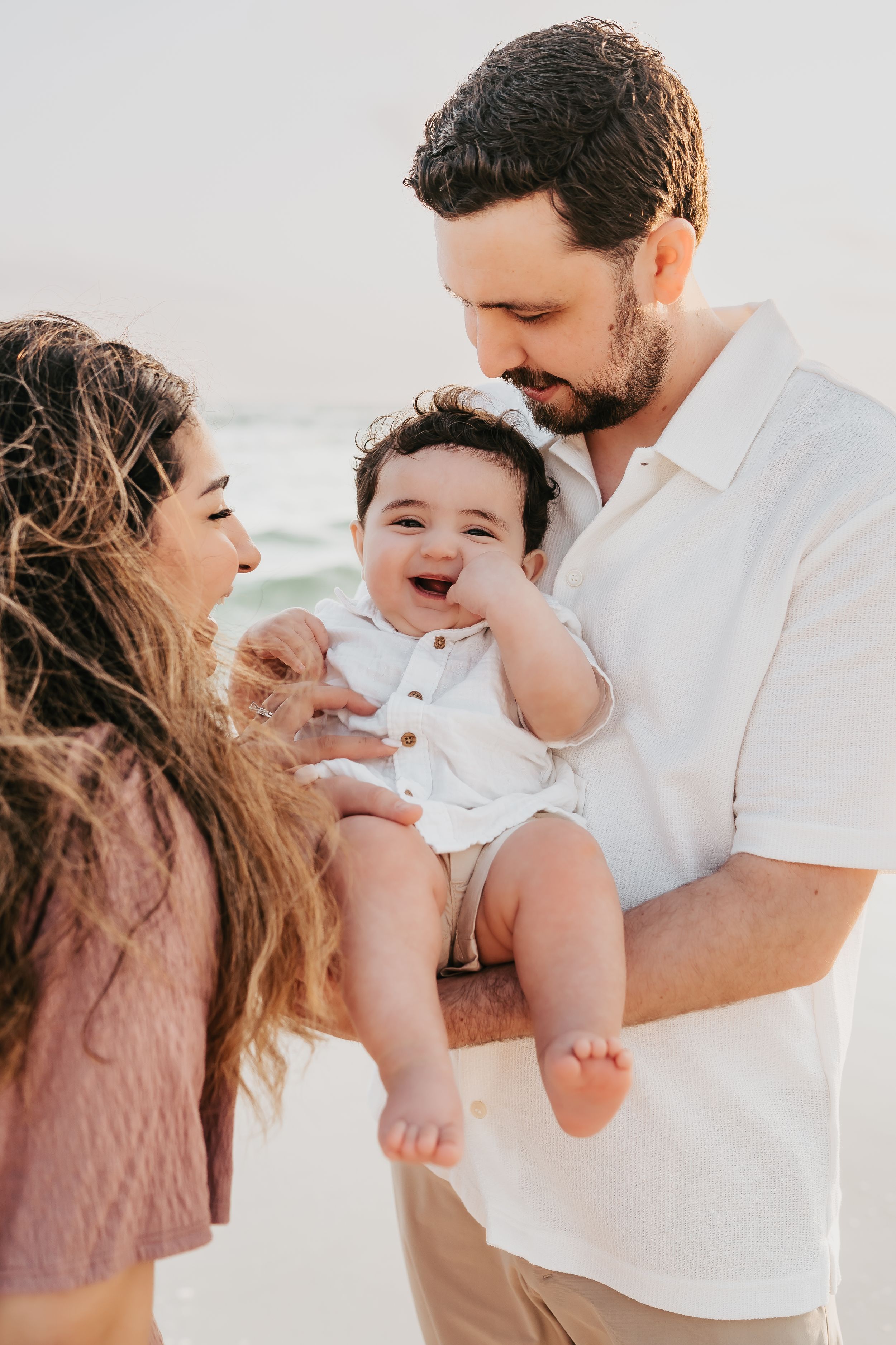 Family Sunset Beach Photo Session Seacrest Beach 30A Florida