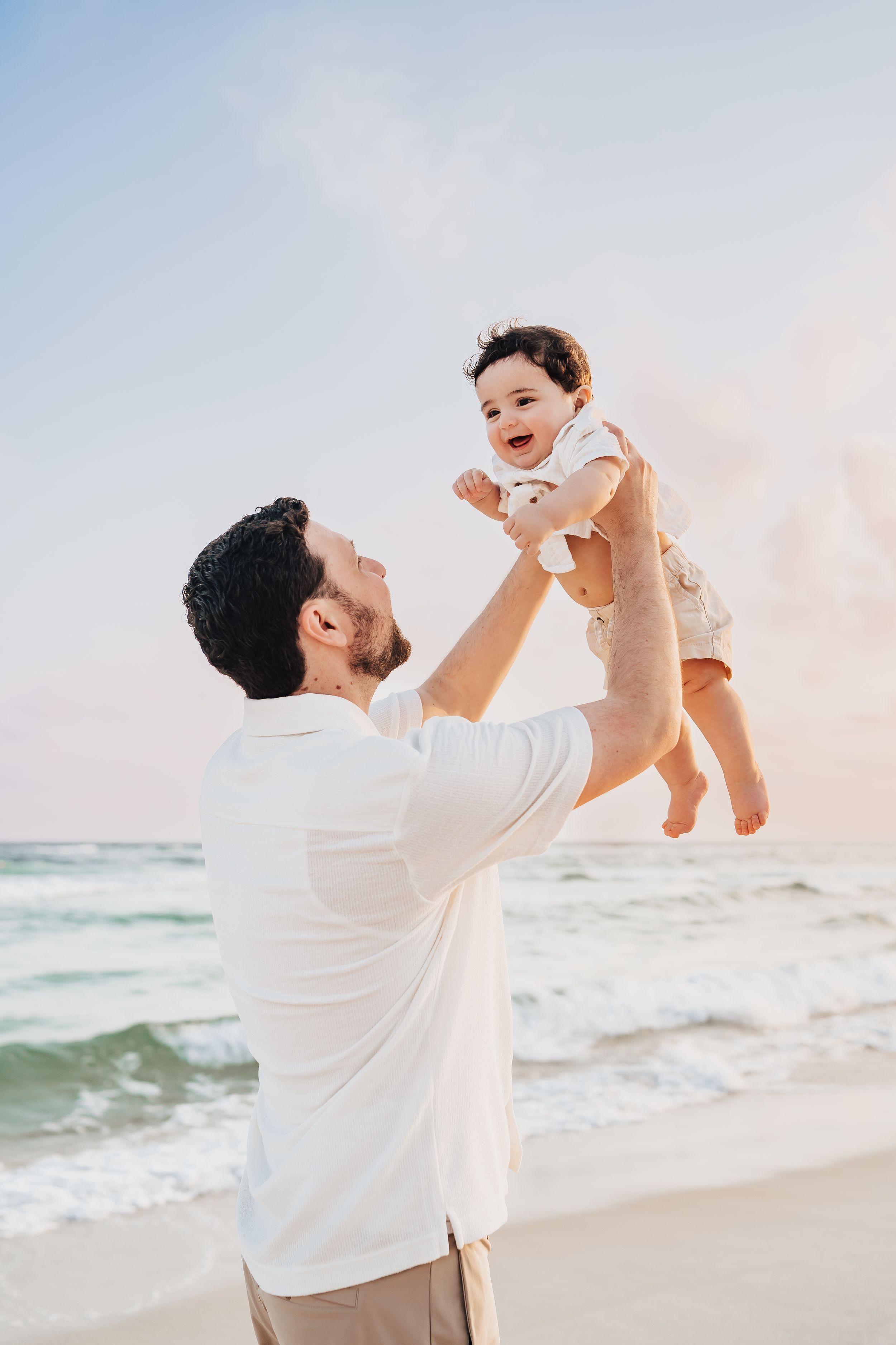 Family Sunset Beach Photo Session Seacrest Beach 30A Florida