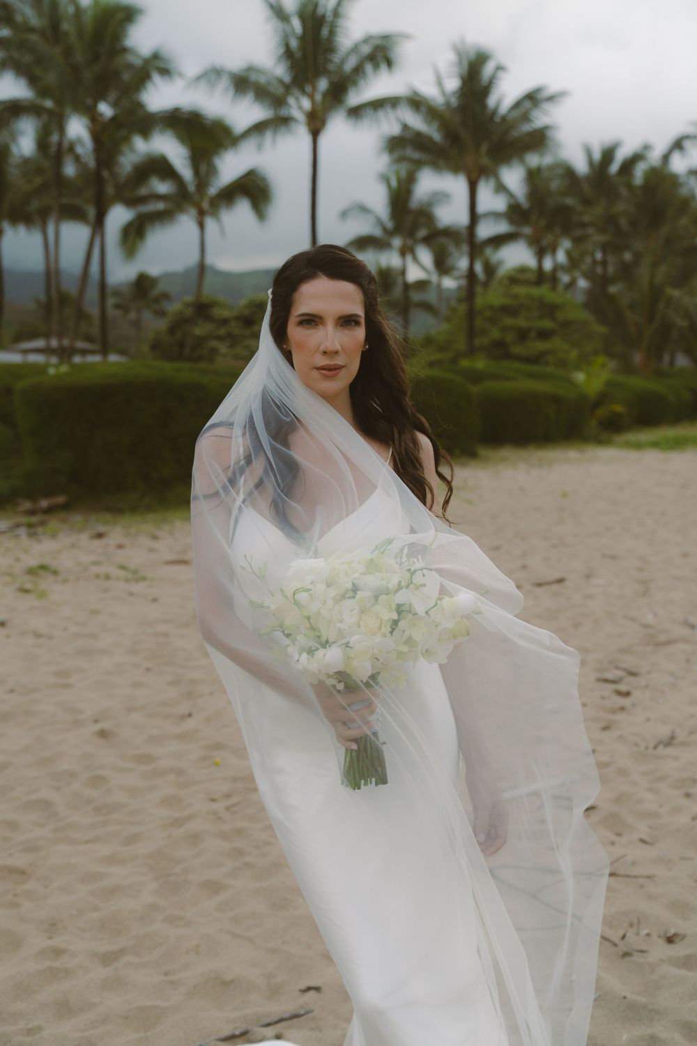 Bridal Portraits during Kauai elopement
