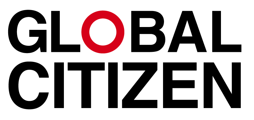 Black and white text logo reading "GLOBAL CITIZEN" with a distinctive red letter O in the word "GLOBAL".
