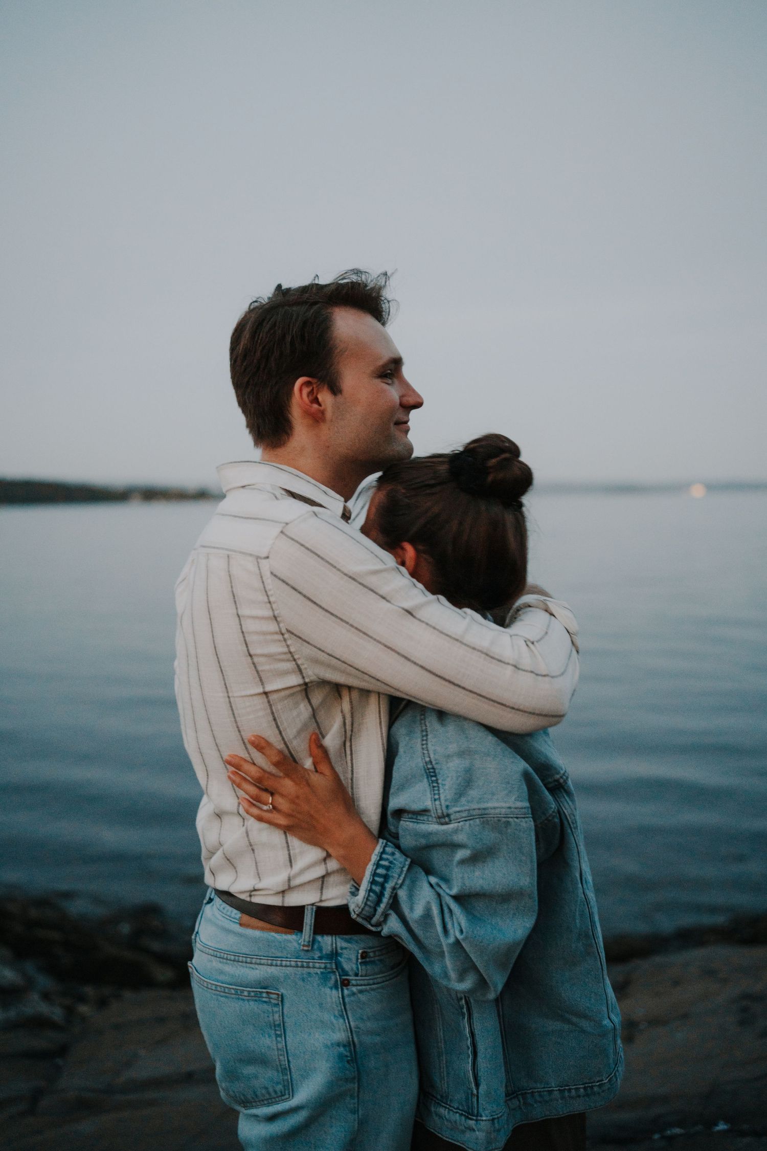 Hug after porposal
