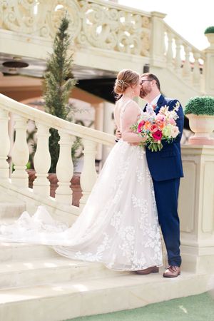 D'Vine Grace Vineyard McKinney TX  Dallas Fort Worth wedding venue first look spring wedding wedding dress outdoors ceremony bridal party