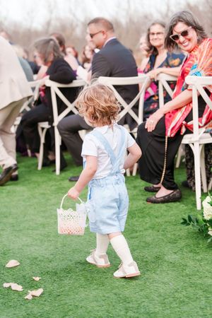 D'Vine Grace Vineyard McKinney TX  Dallas Fort Worth wedding venue first look spring wedding wedding dress outdoors ceremony bridal party