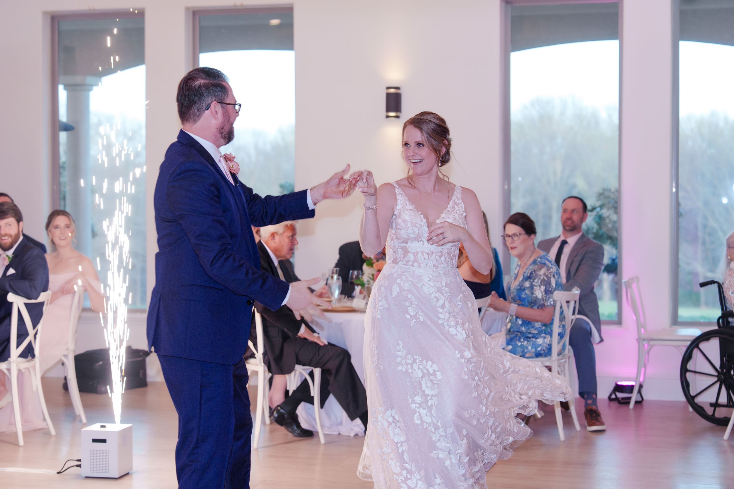 D'Vine Grace Vineyard McKinney TX  Dallas Fort Worth wedding venue first look spring wedding wedding dress outdoors ceremony bridal party