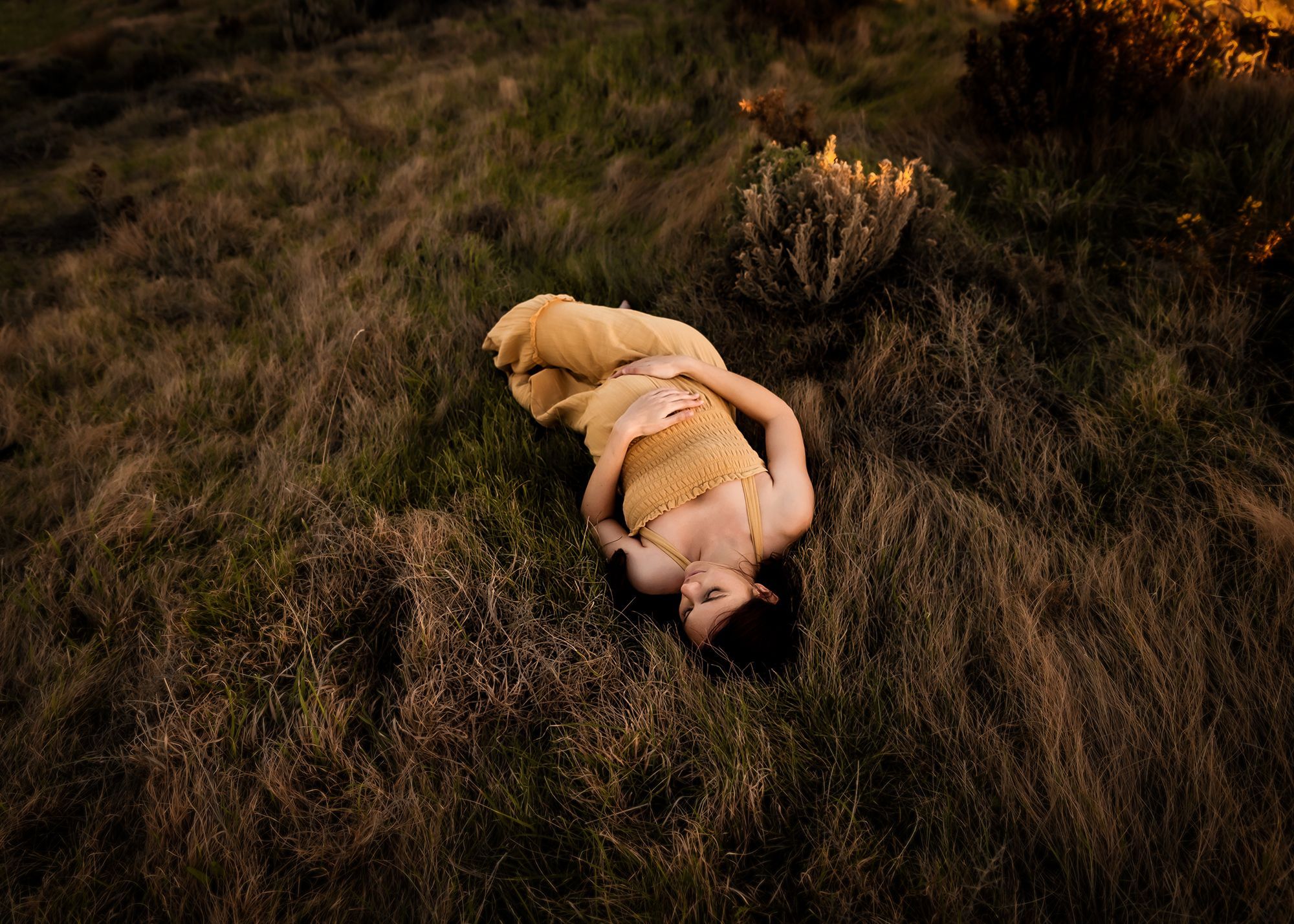 Beautiful maternity portrait celebrating new life