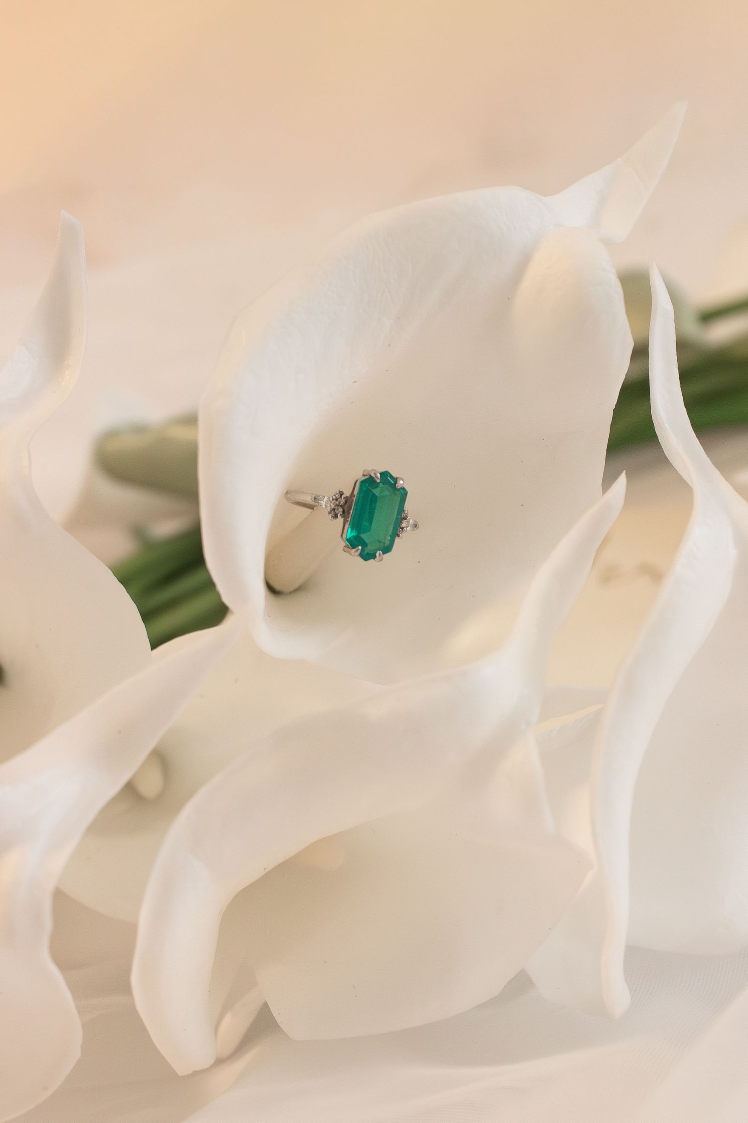 Wedding ring, and Flat lay
