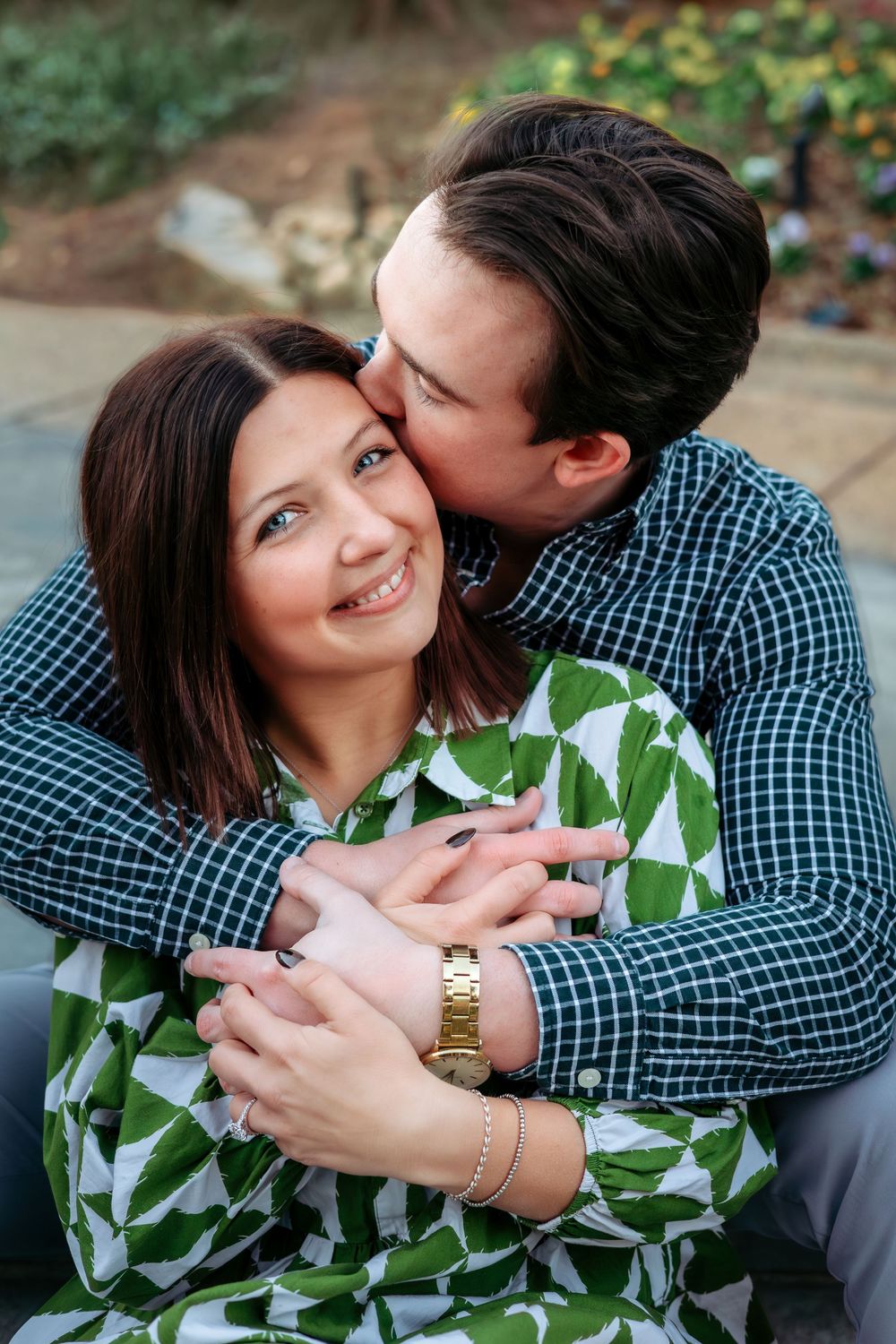 Engagement portraits at Ritz-Carlton Lake Oconee waterfront