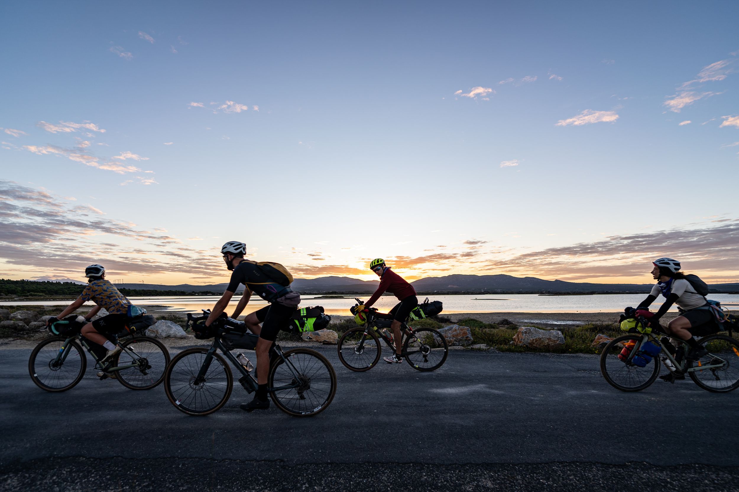 photo lors d'un bivouac de bikepacker