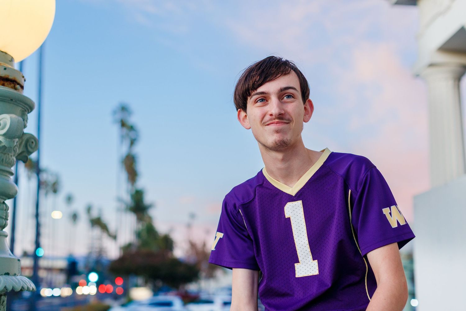 High school senior boy photo. Carnegie Art Museum. Oxnard, California.