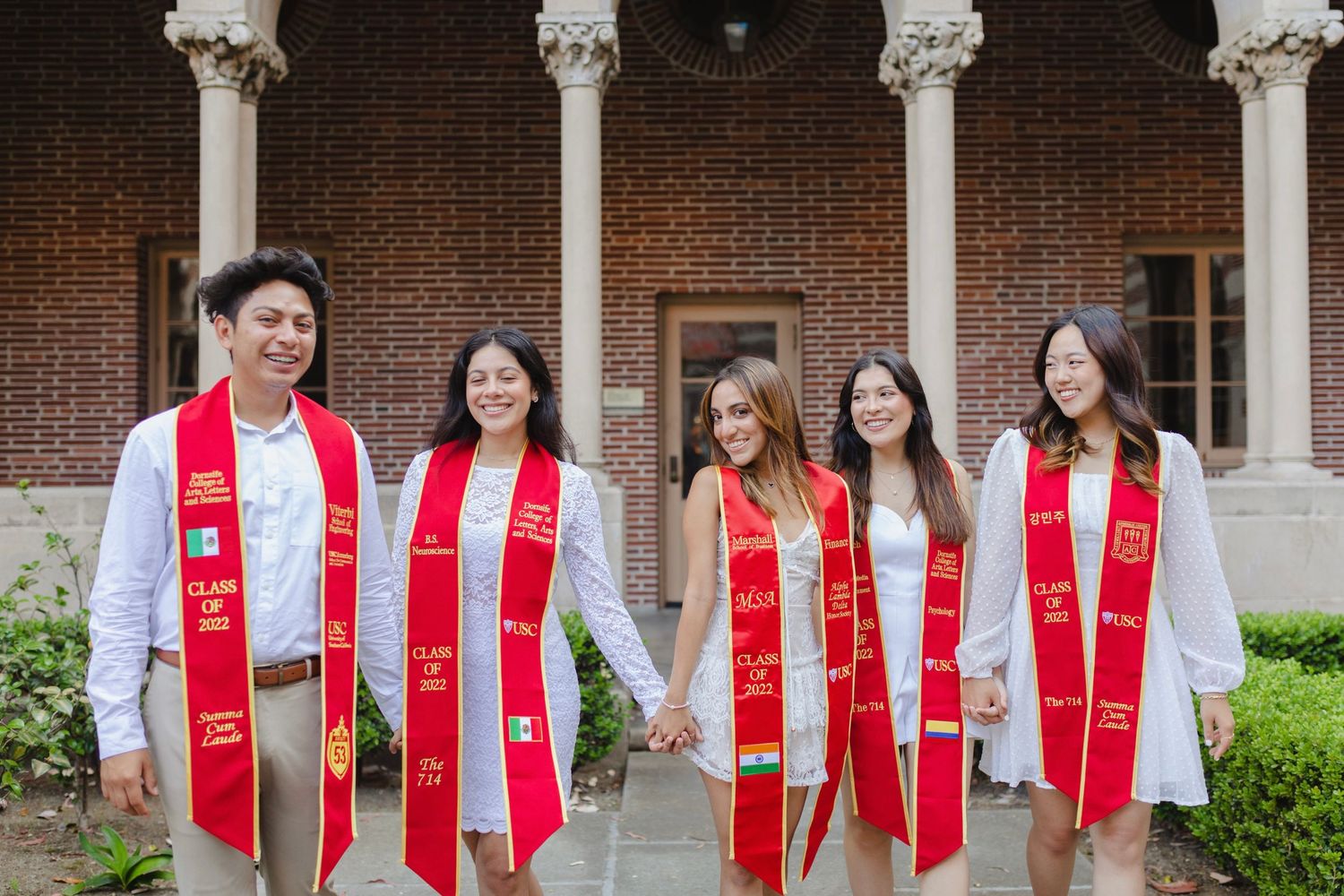 Group graduation session taken by a Bay Area Photographer.