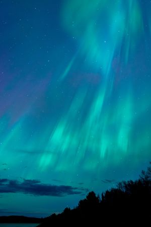 Aurora over Great Lake Superior