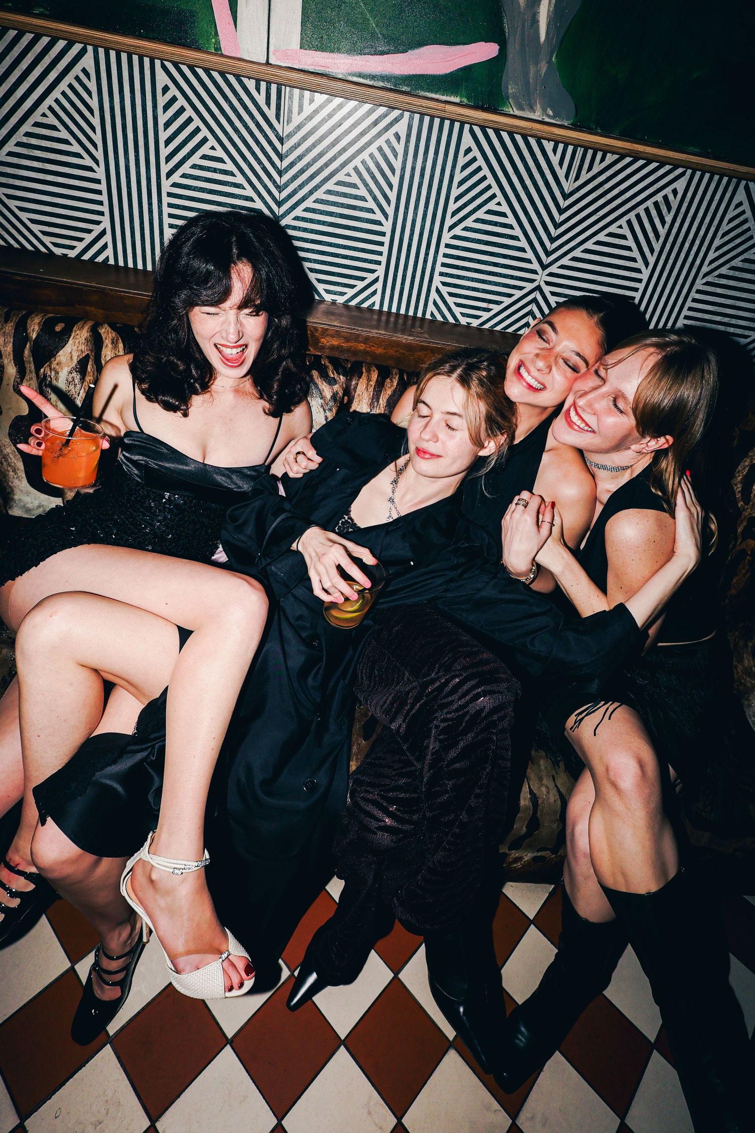 New Year's Eve party for Barbara Palvin in Los Angeles with Dylan Sprouse, Casamigos, and friends in attendance.