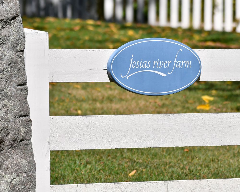Outdoor garden ceremony at Josias River Farm photographed by Maine and New Hampshire wedding photographer