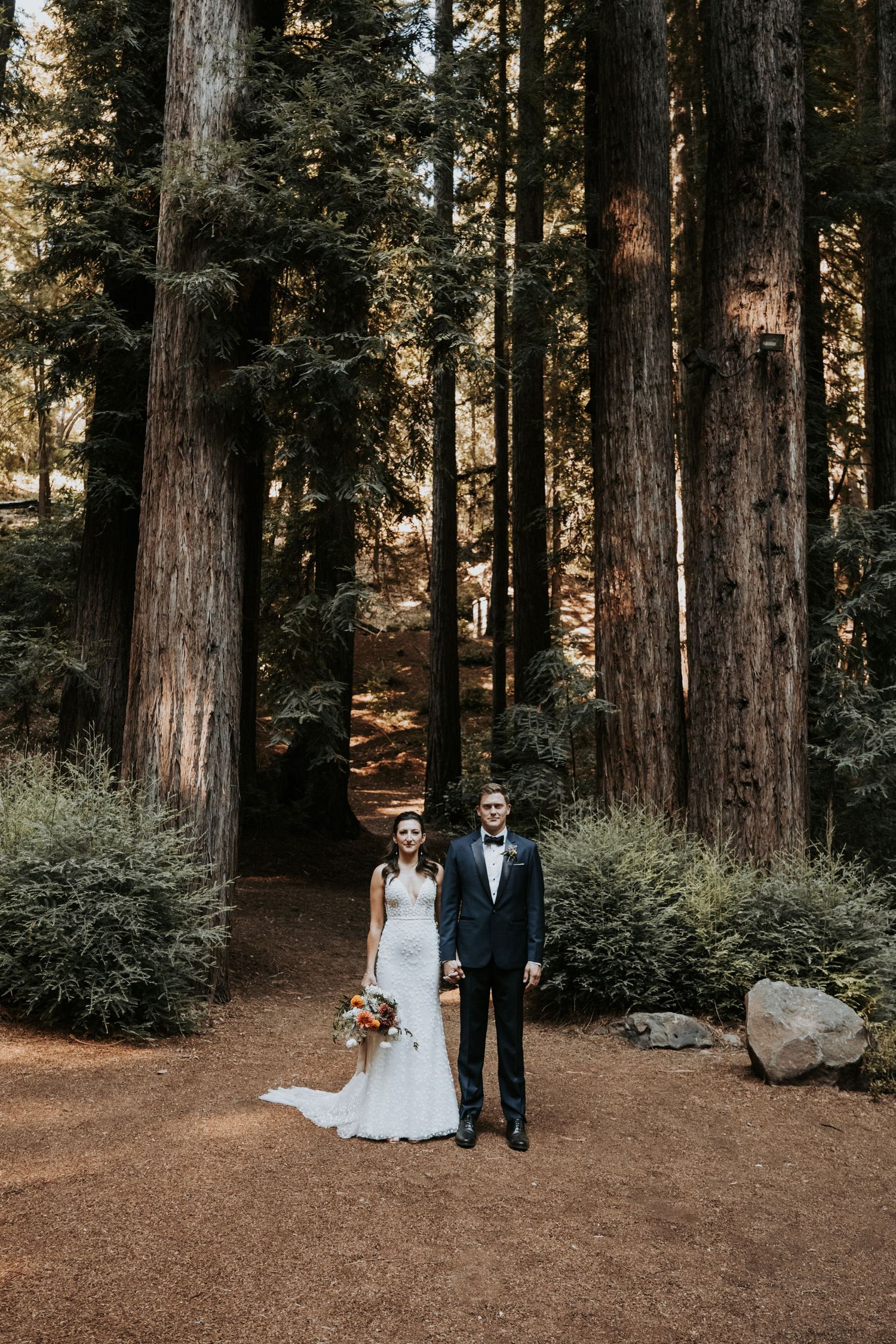 redwoods bride and groom photos