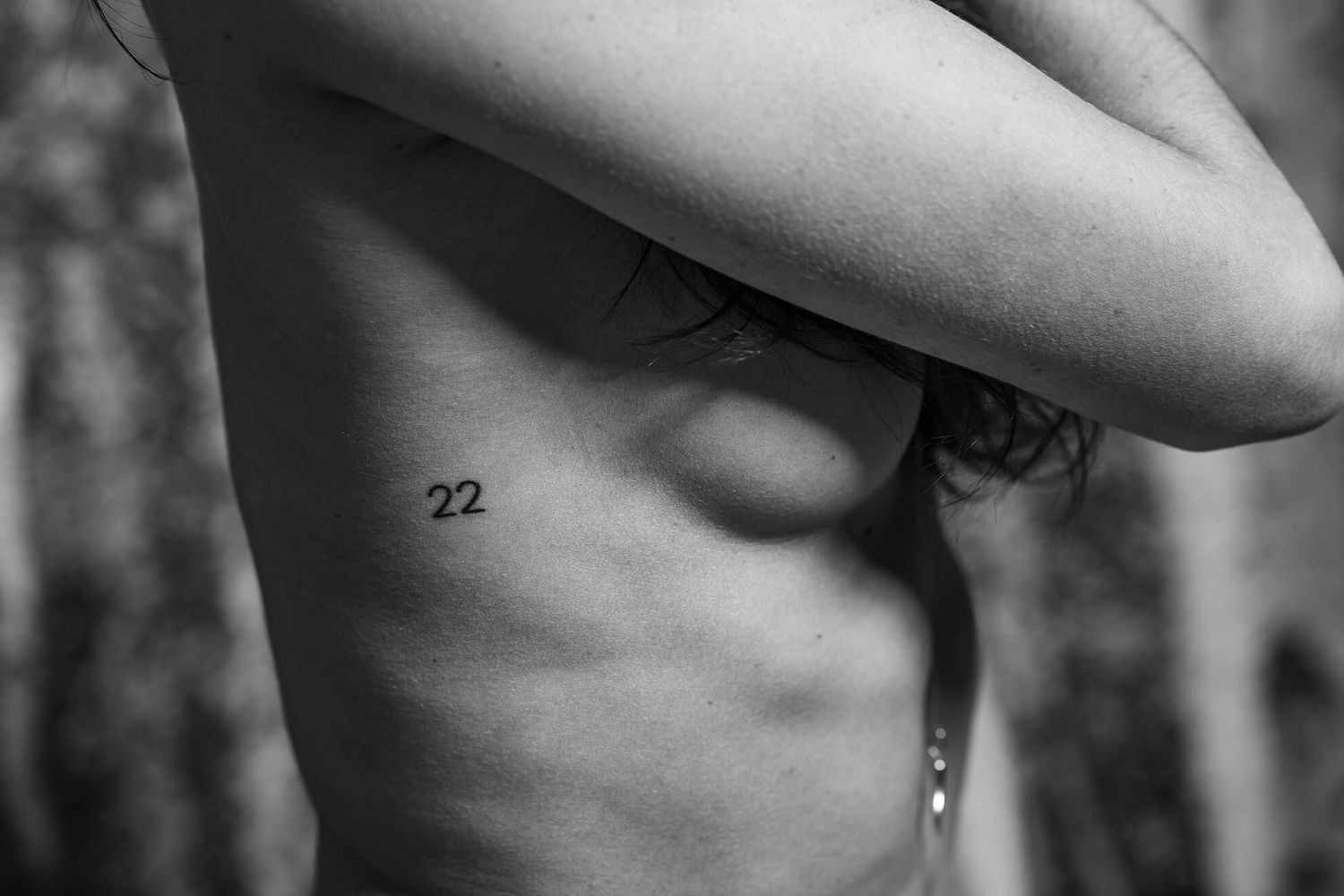 Close-up details from an artistic black and white photo shoot.