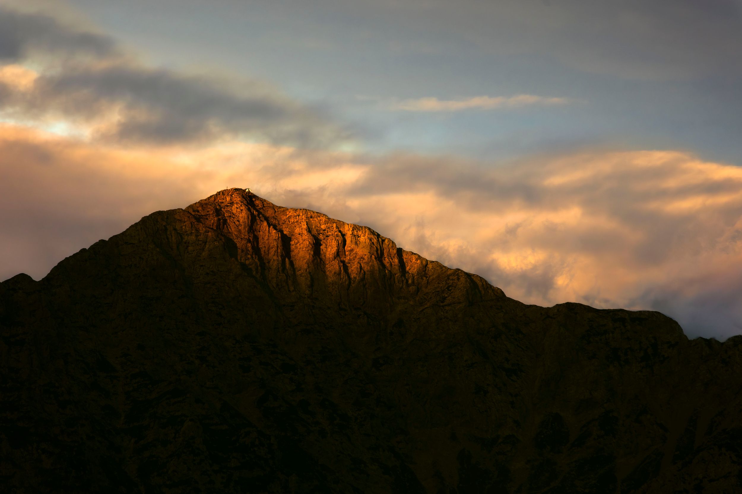 Sunset ov Mount Legnone, Lake Como, Italy