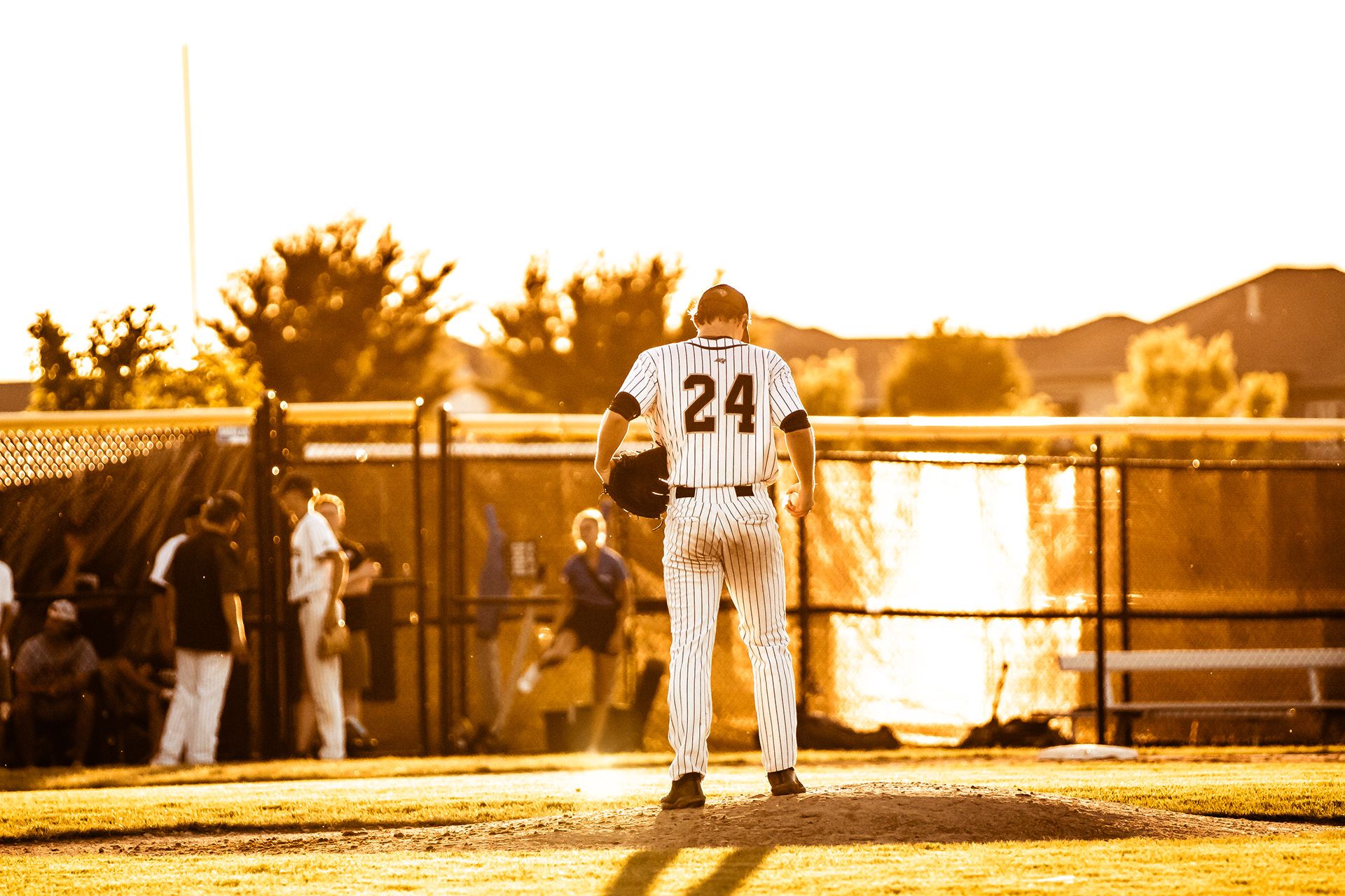 Joey Oakey pitching for Centennial High School in 2024. He later signed with the Cleveland Guardians.