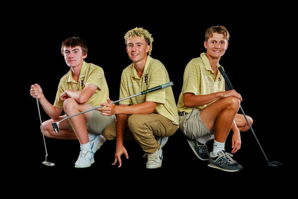 Three casual poses of someone sitting on a black surface wearing khaki shorts and a light colored shirt.