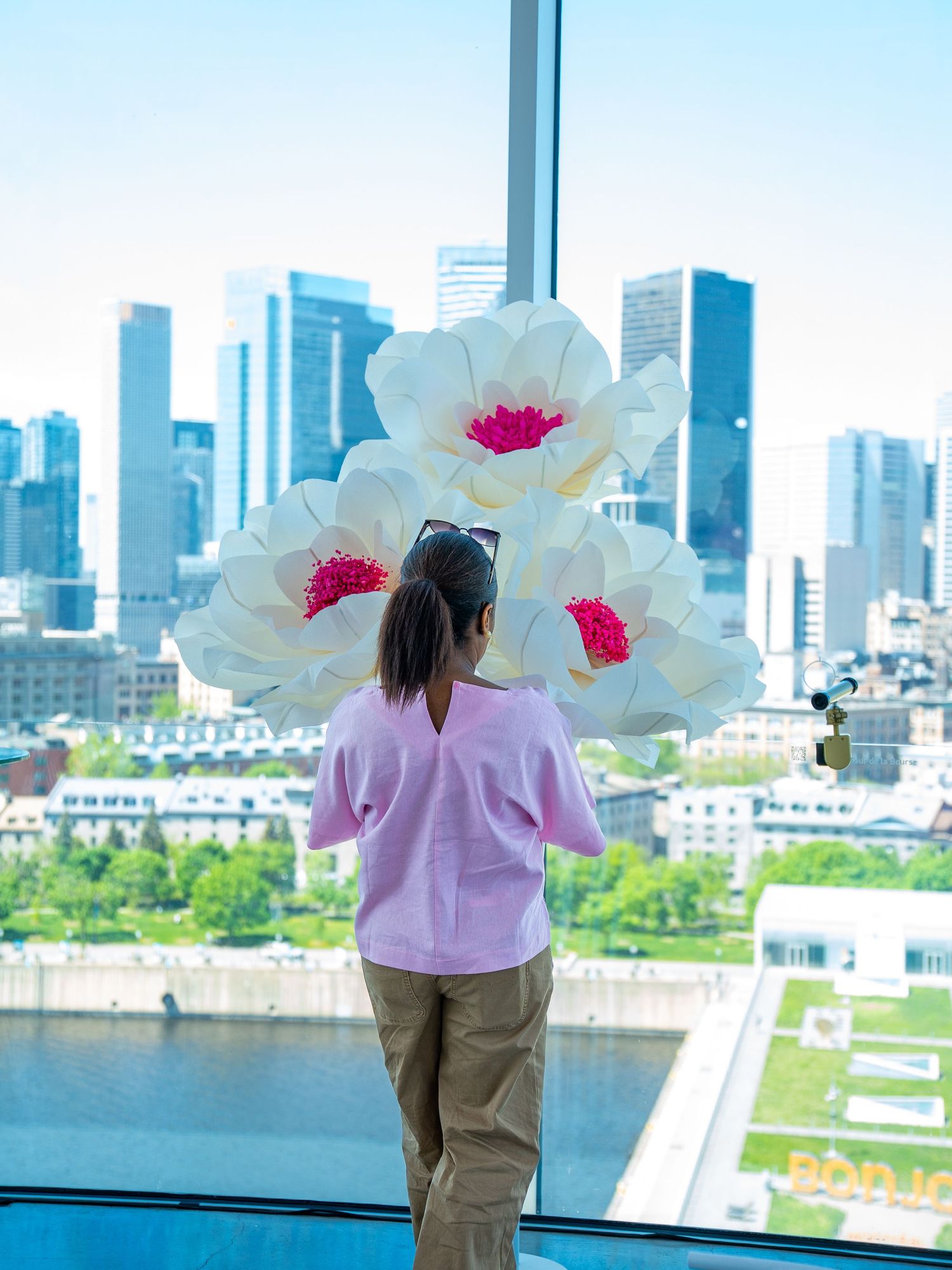 flower decoration instalation