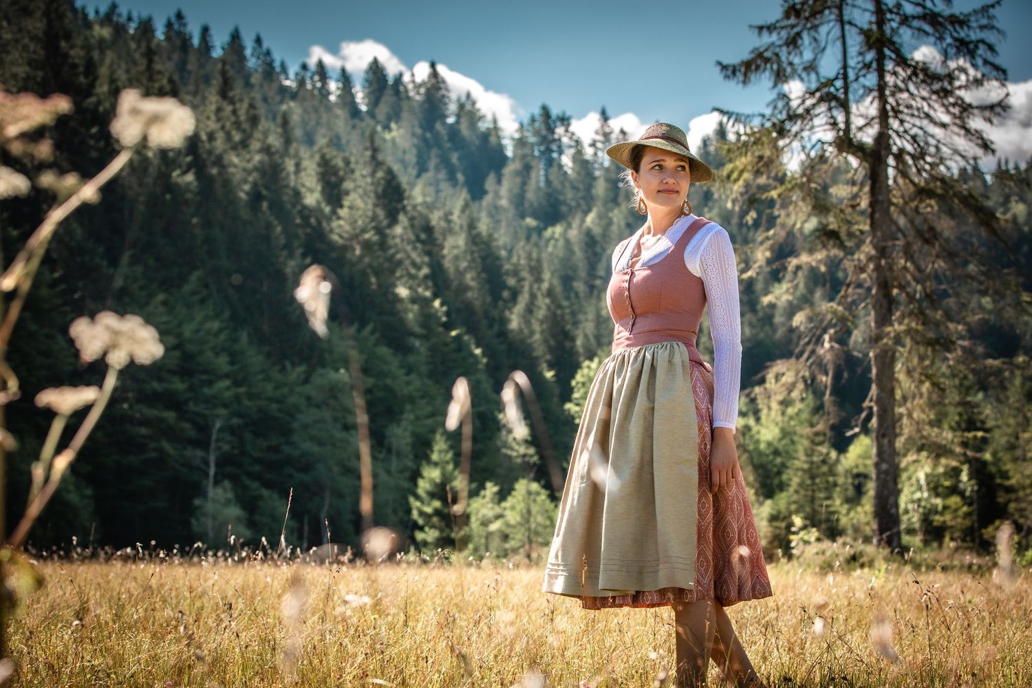 Fotografie; Dirndl; Trachtenmode; Tracht; Bayern; Oberbayern; Shooting; Tegernsee; Da Schachten