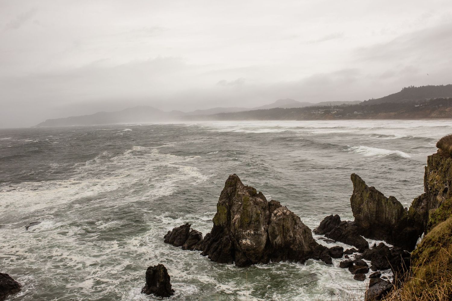 Whitney Popp, photographer, Oregon coast, image of waves and rocks.
