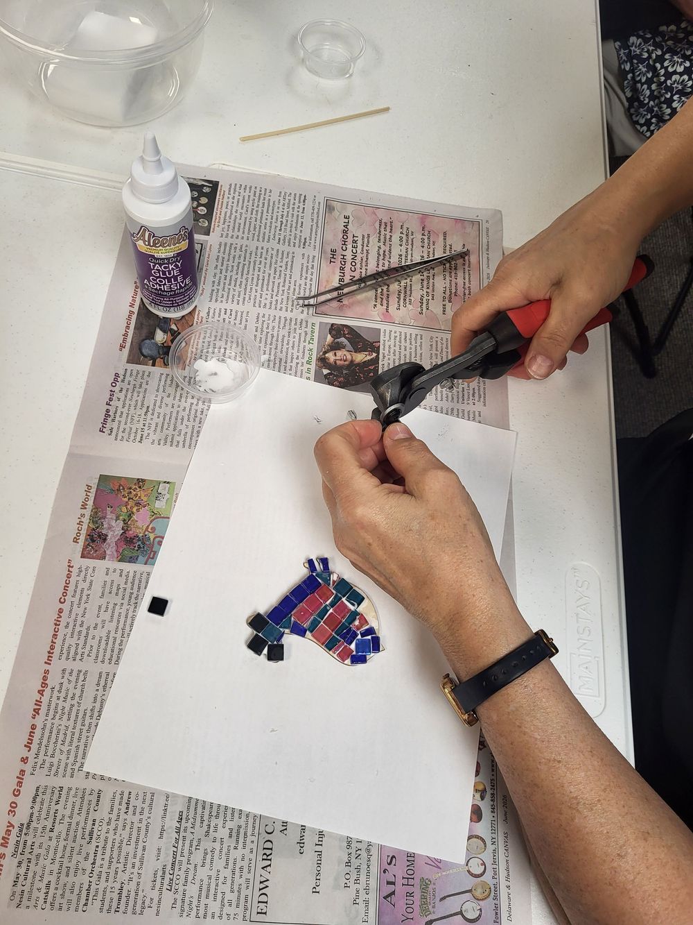 mosaic tile workshops hudson valley atelier