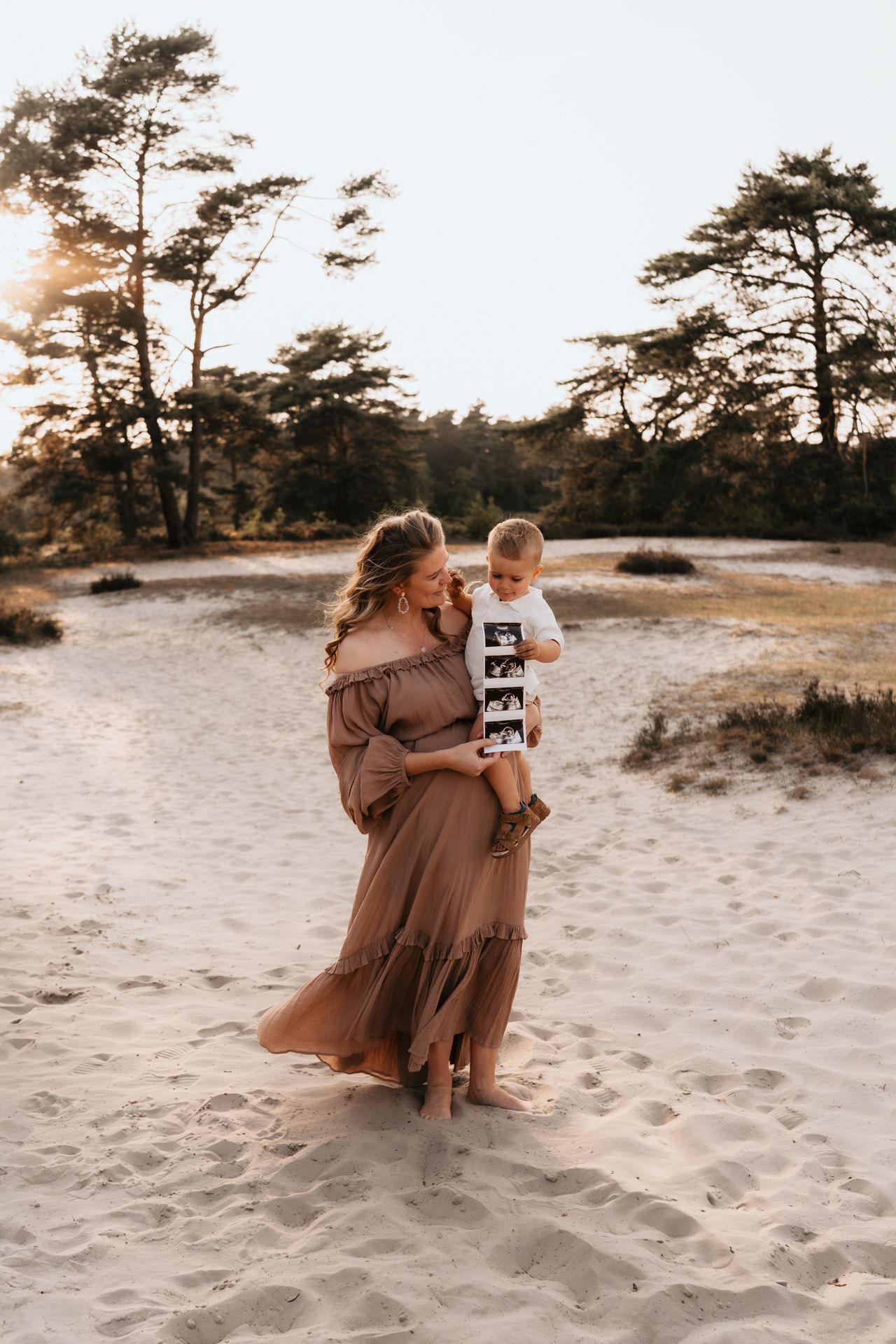 Zwangerschapsaankondiging fotoshoot