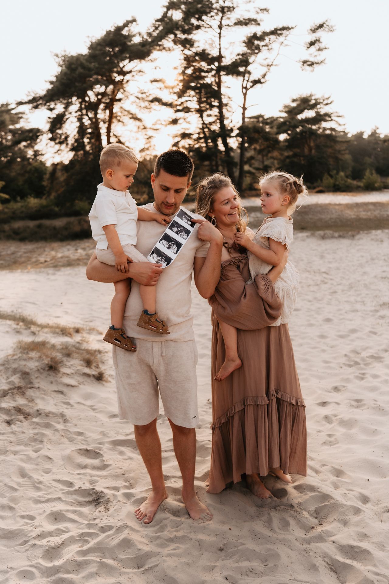Zwangerschapsaankondiging fotoshoot