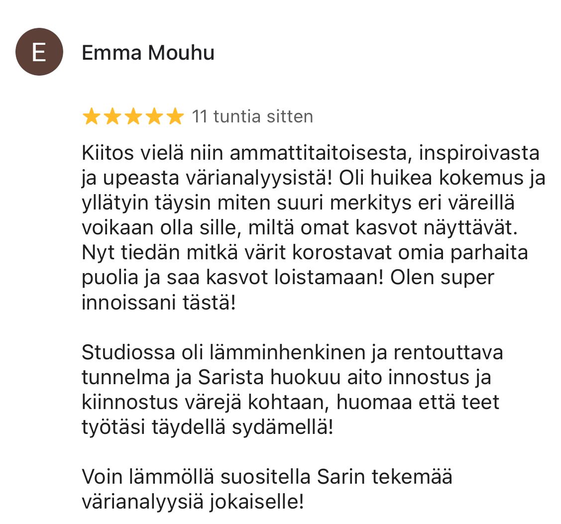 Paras Värianalyysi Helsinki