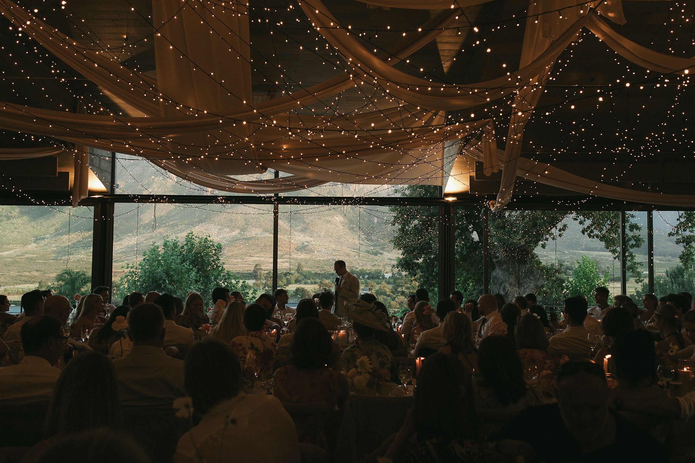 Johannesdal 1207 wedding venue in Banhoek Valley with mountain views and vineyards