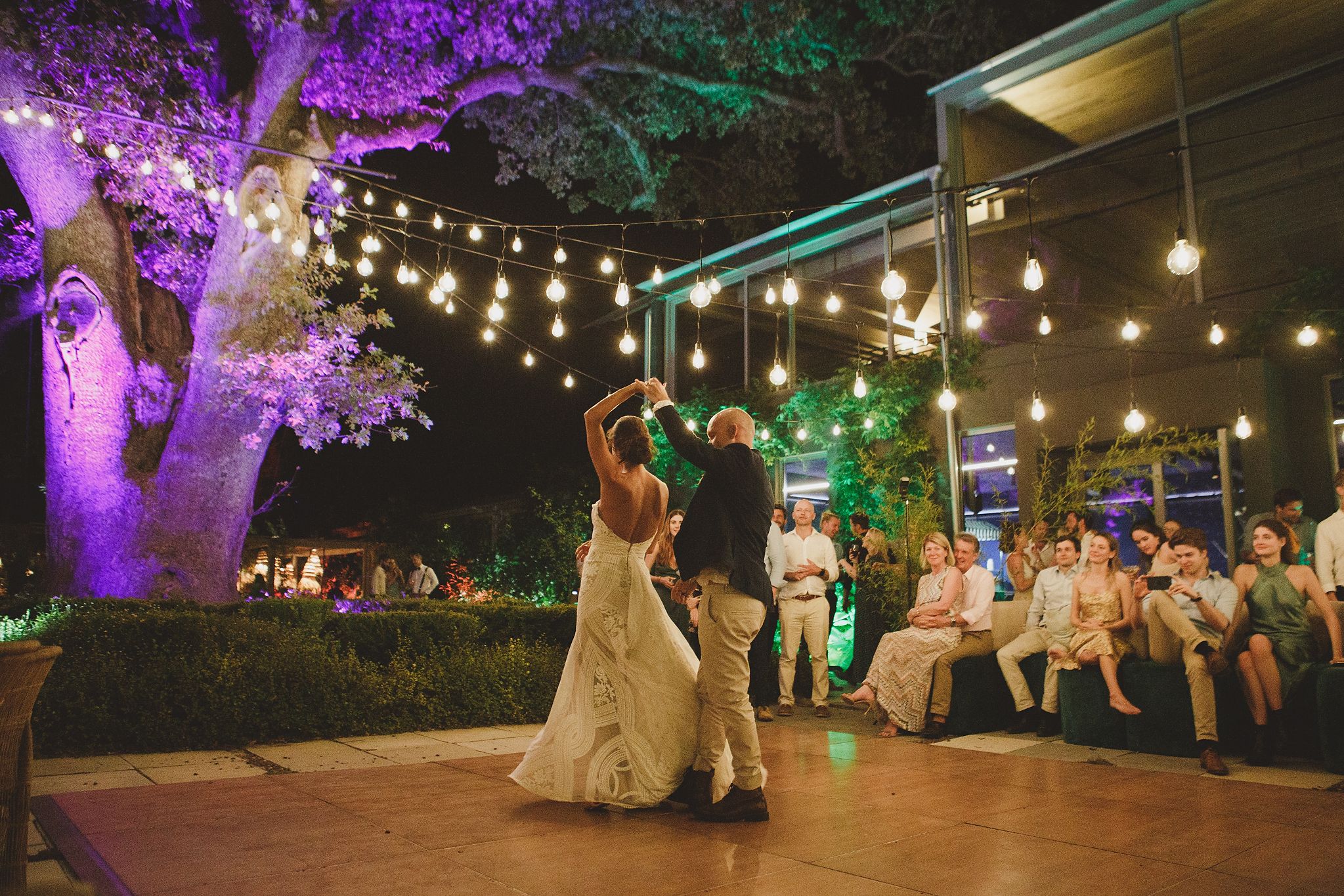 Al fresco wedding reception at Johannesdal boho inspired