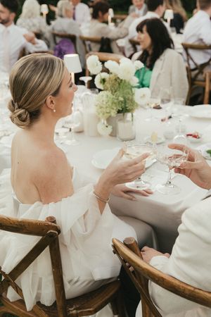 Al fresco wedding reception at Johannesdal
