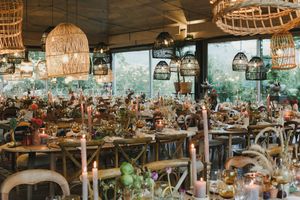 Rustic-chic table décor for Cape Winelands wedding at Johannesdal 1207