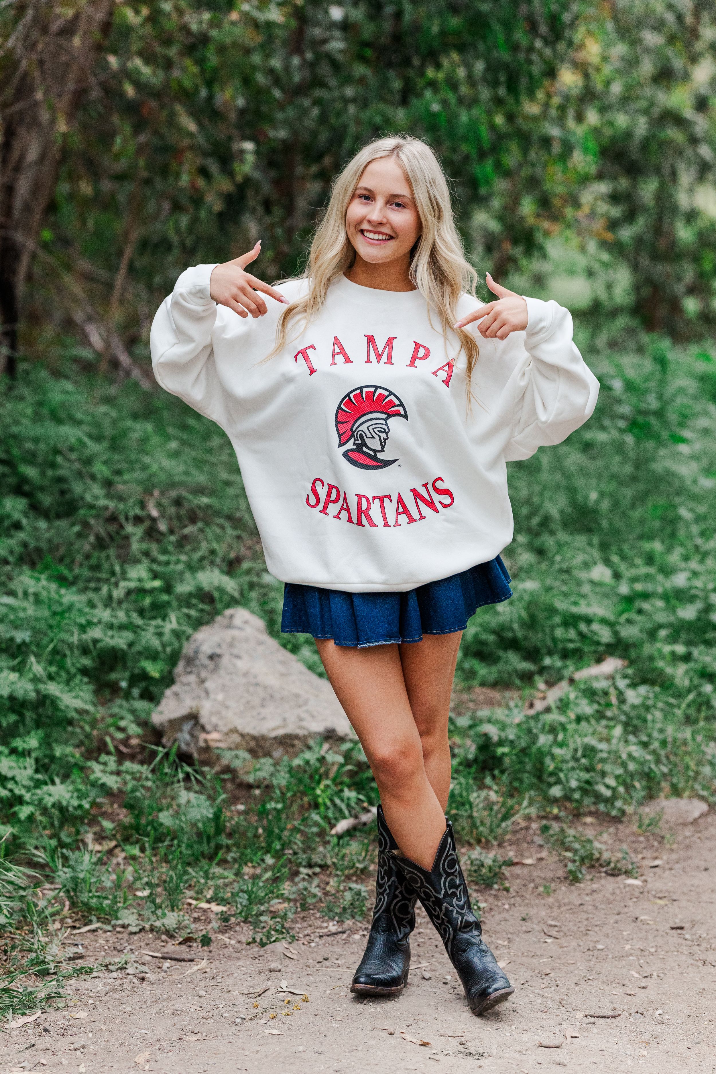 Outdoor senior portrait in Ventura County, captured in natural light by a professional photographer with a light and airy style.