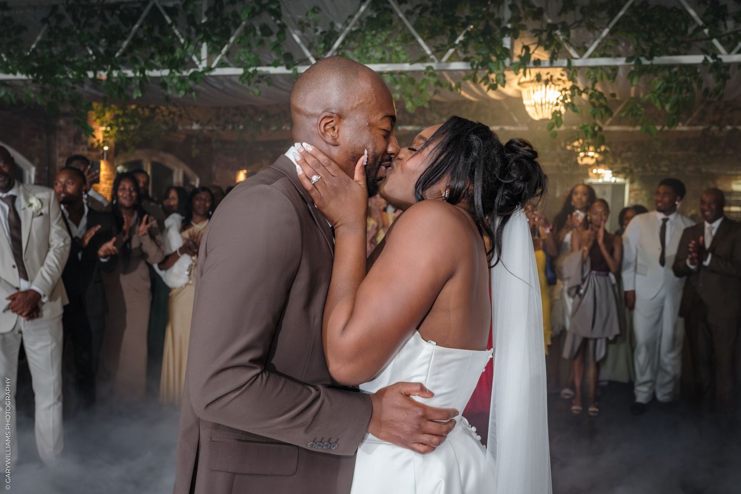 A romantic wedding dance sequence showing four intimate moments between the newlyweds on their special day.